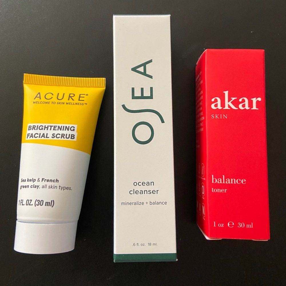 Cleanser/Toner/Scrub Sample Combo Pack